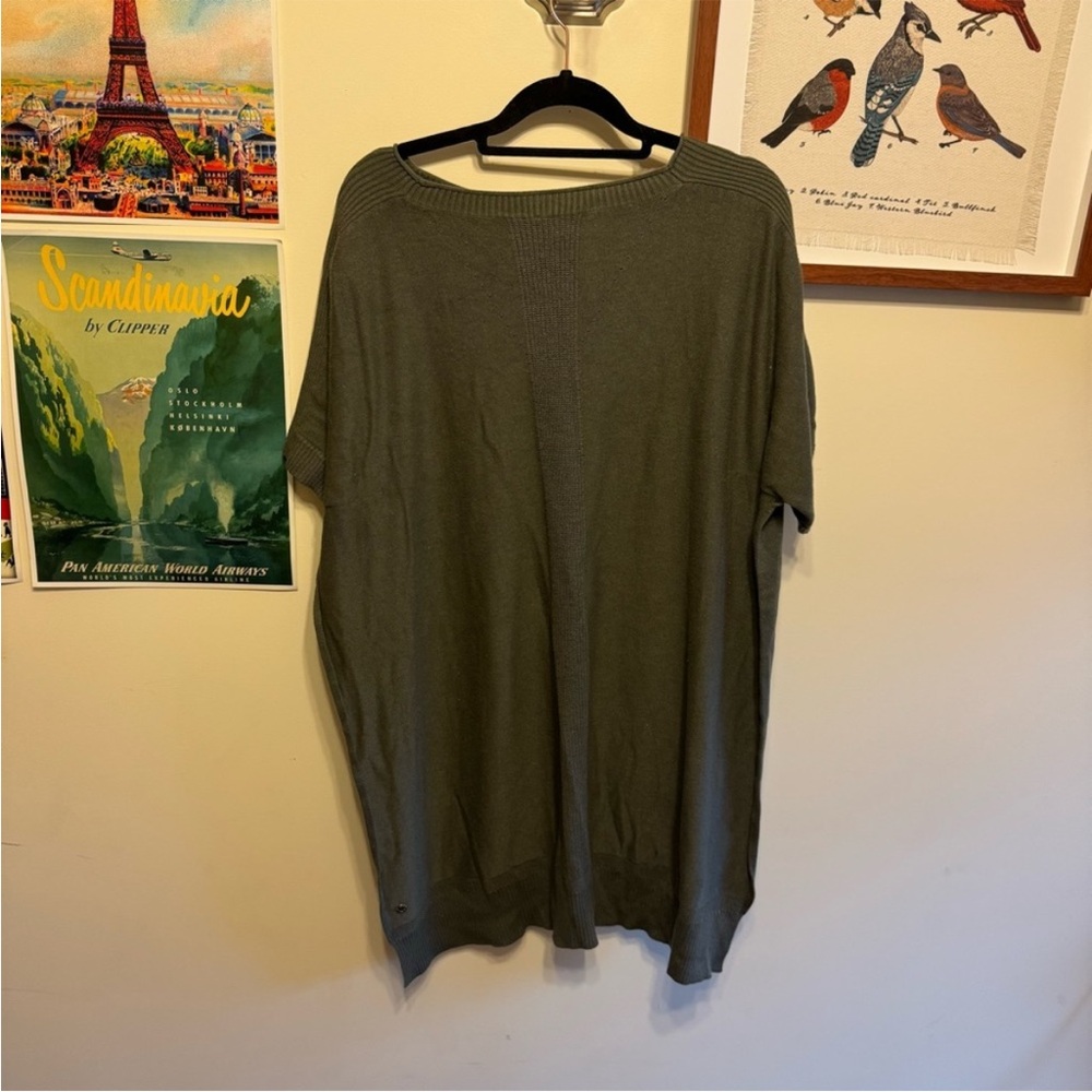 Lululemon athletica Olive Tunic Top Be At Ease Poncho Sage Green - Picture 4 of 9